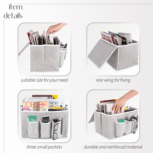 EDNA HOME Bedside Storage Organizer